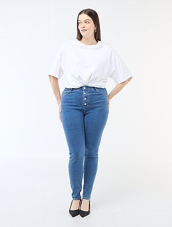 Calças skinny de cintura muito subida - L32