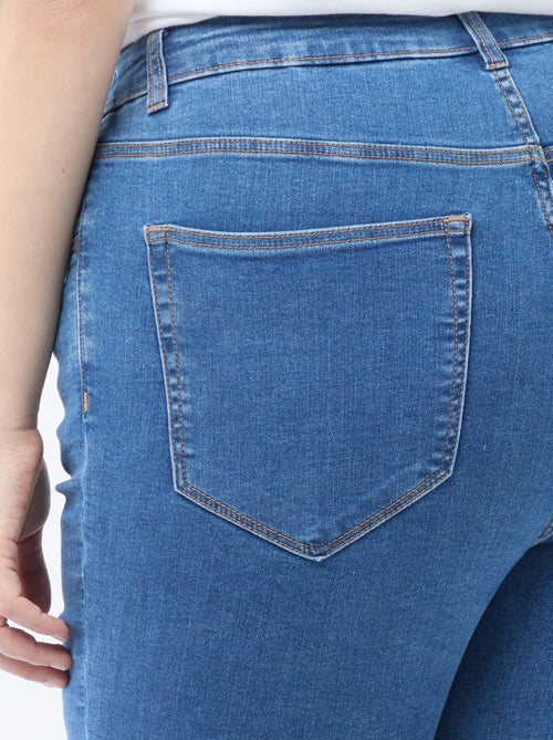 Calças skinny de cintura muito subida - L32 - Kiabi