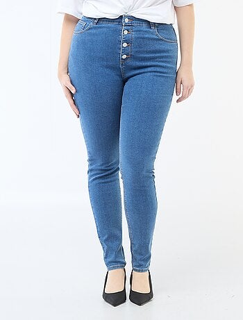 Calças skinny de cintura muito subida - L34
