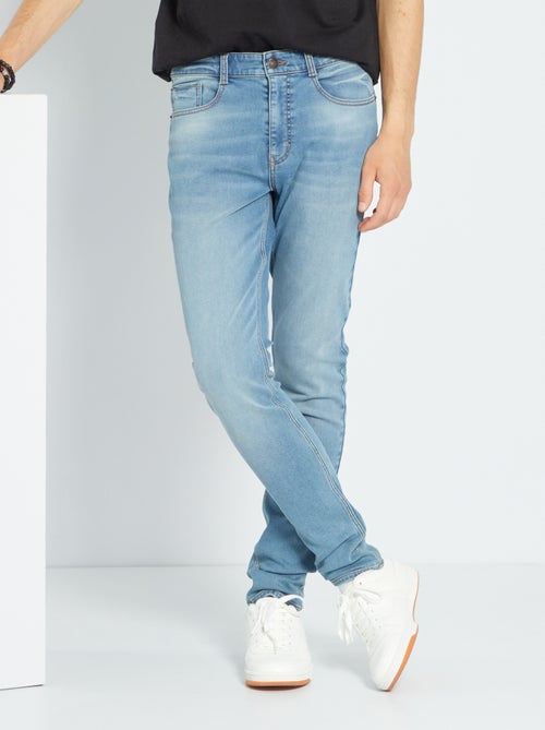 Calças skinny de ganga elástica - Kiabi