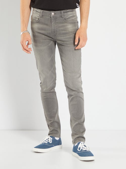 Calças skinny de ganga elástica - Kiabi