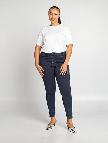 Calças skinny elásticas - 5 bolsos - L30