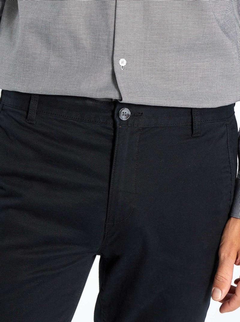 Calças skinny elásticas - L32 Preto - Kiabi