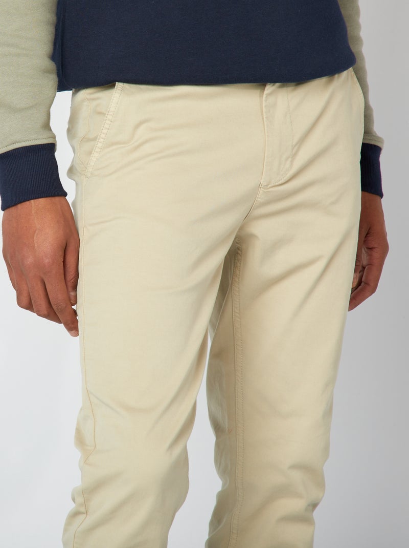 Calças skinny elásticas - L32 VERDE - Kiabi