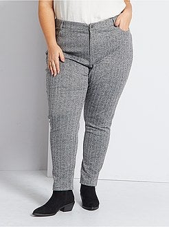 Calças skinny em malha milano - Kiabi