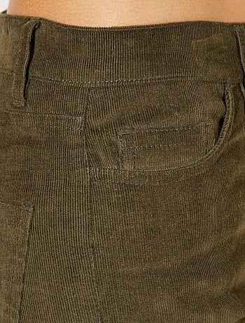 Calças skinny em veludo canelado - Kiabi