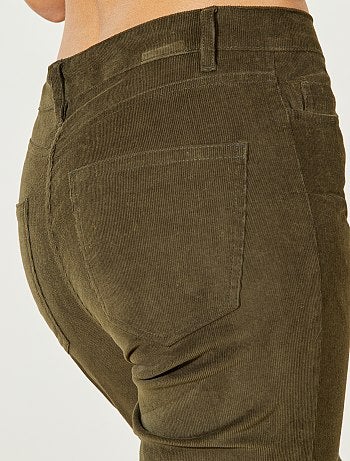 Calças skinny em veludo canelado - Kiabi