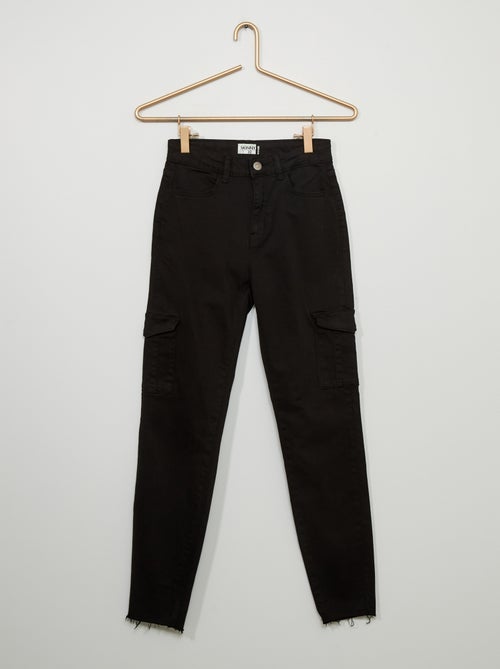 Calças skinny estilo cargo - Kiabi