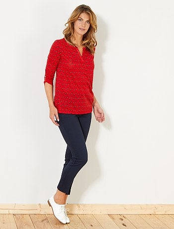 Calças skinny lisas - Kiabi