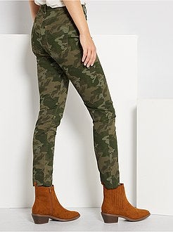 Calças skinny multi bolsos - Kiabi