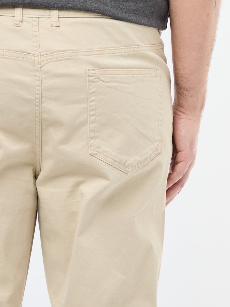 Calças slim - L32 Bege - Kiabi