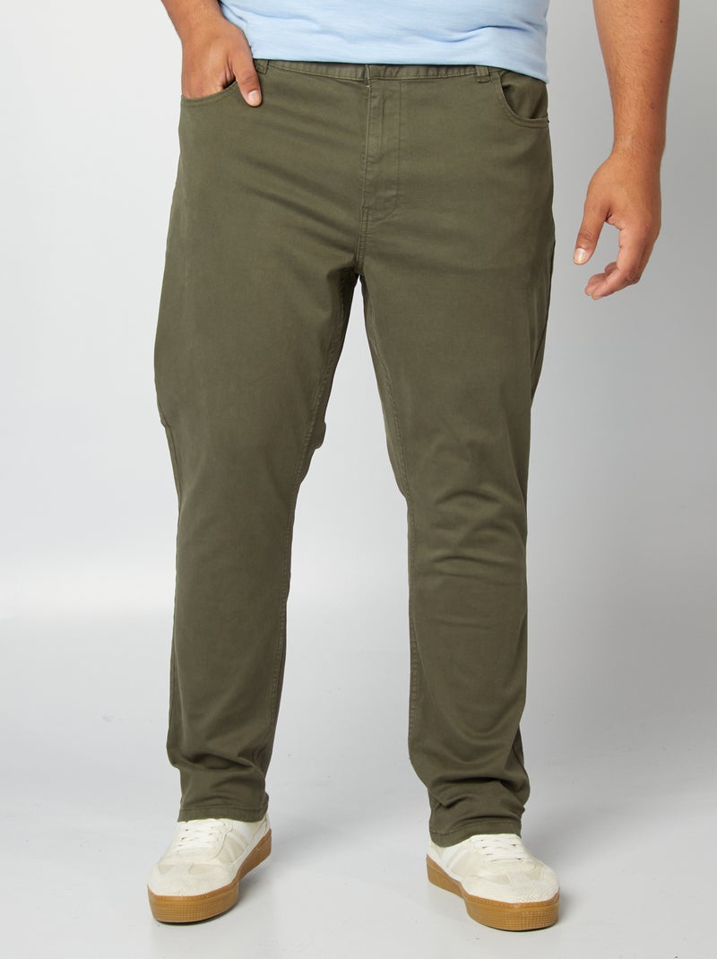 Calças slim - L32 CAQUI - Kiabi