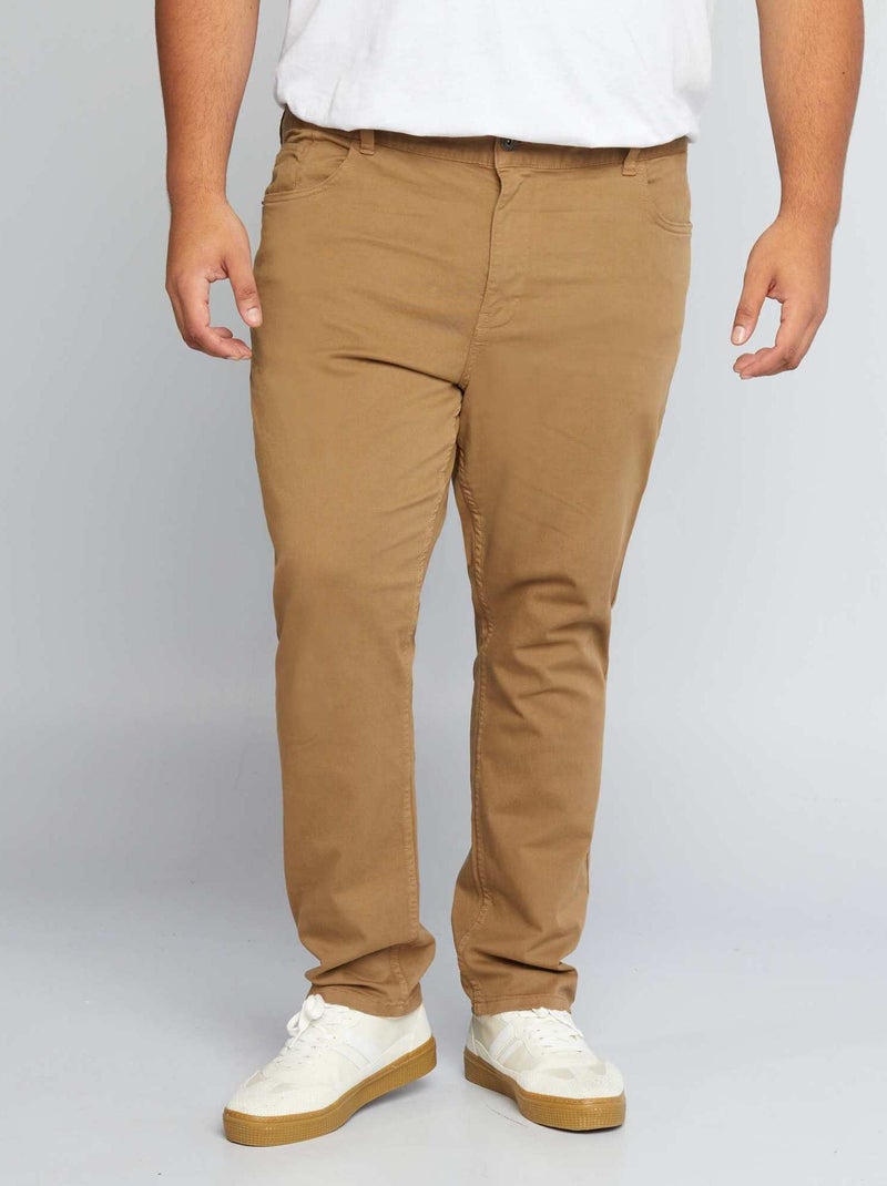 Calças slim - L32 Marrom - Kiabi