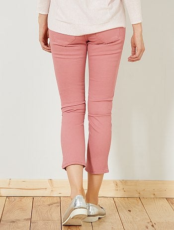 Calças slim 7/8 com cintura subida - Kiabi