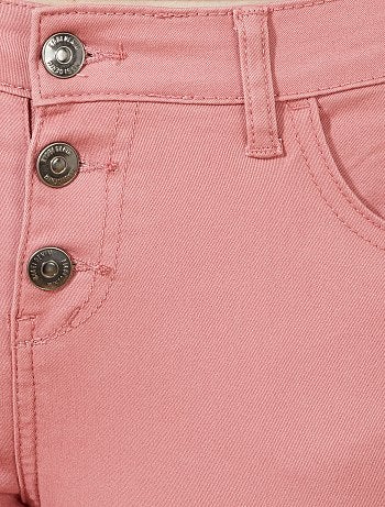 Calças slim 7/8 com cintura subida - Kiabi