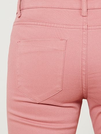 Calças slim 7/8 com cintura subida - Kiabi