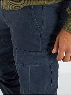 Calças slim battle - Kiabi