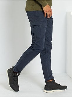 Calças slim battle - Kiabi