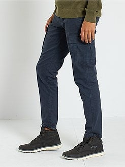 Calças slim battle - Kiabi