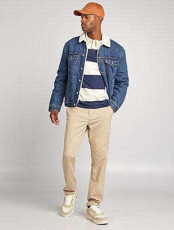 Calças slim chino