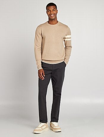 Calças slim chino