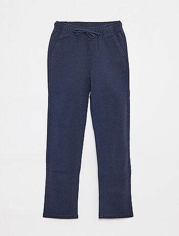 Calças slim com cós ajustável