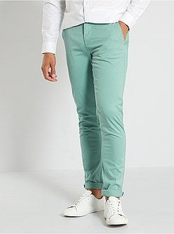 Calças slim conceção ecológica - Kiabi