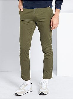 Calças slim conceção ecológica - Kiabi