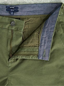 Calças slim conceção ecológica - Kiabi