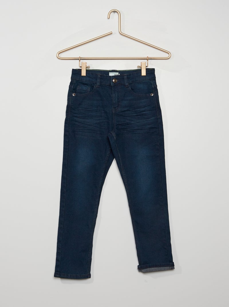 Calças slim de ganga Azul Black - Kiabi