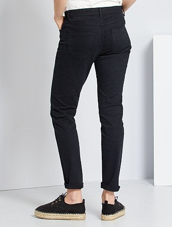 Calças slim elásticas com 5 bolsos - Kiabi