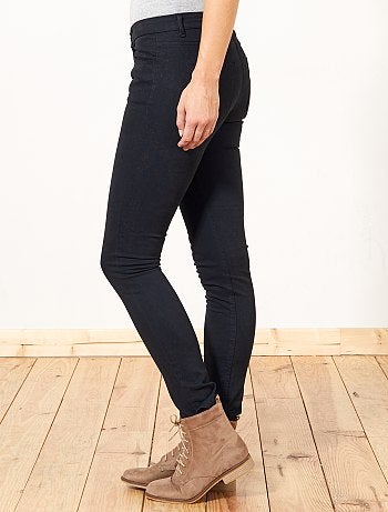 Calças slim elásticas com 5 bolsos - Kiabi