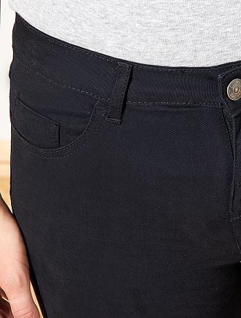 Calças slim elásticas com 5 bolsos - Kiabi