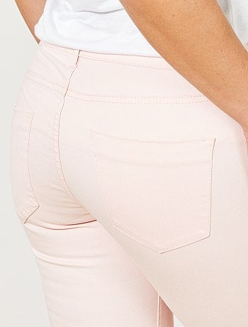 Calças slim elásticas com 5 bolsos - Kiabi