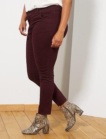 Calças slim elásticas - Kiabi