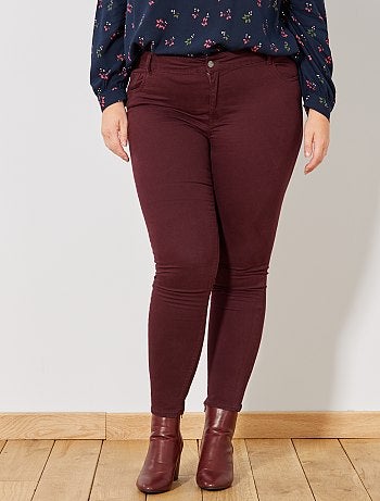 Calças slim em gabardine elástica - Kiabi