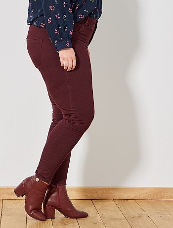 Calças slim em gabardine elástica - Kiabi