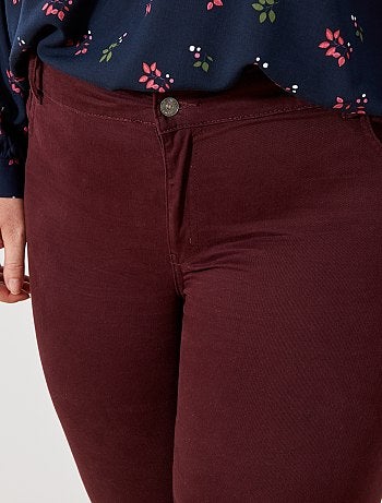 Calças slim em gabardine elástica - Kiabi