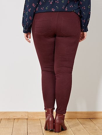 Calças slim em gabardine elástica - Kiabi