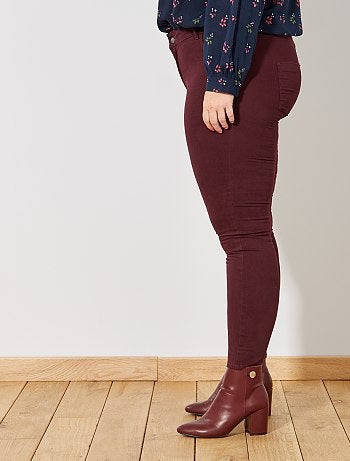 Calças slim em gabardine elástica - Kiabi