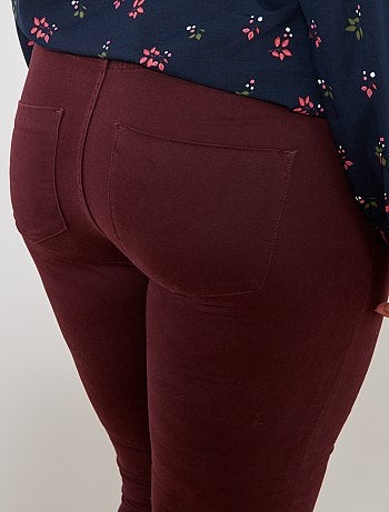 Calças slim em gabardine elástica - Kiabi