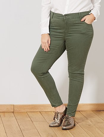 Calças slim em gabardine elástica - Kiabi