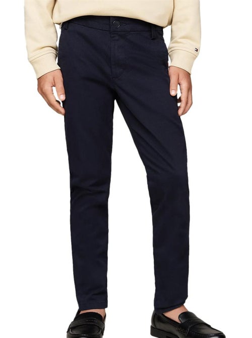 Calças Slim Fit Tommy Hilfiger 1985 para Rapaz Azul-Marinho - Kiabi Calças Slim Fit Tommy Hilfiger 1985 para Rapaz Azul-Marinho - Kiabi