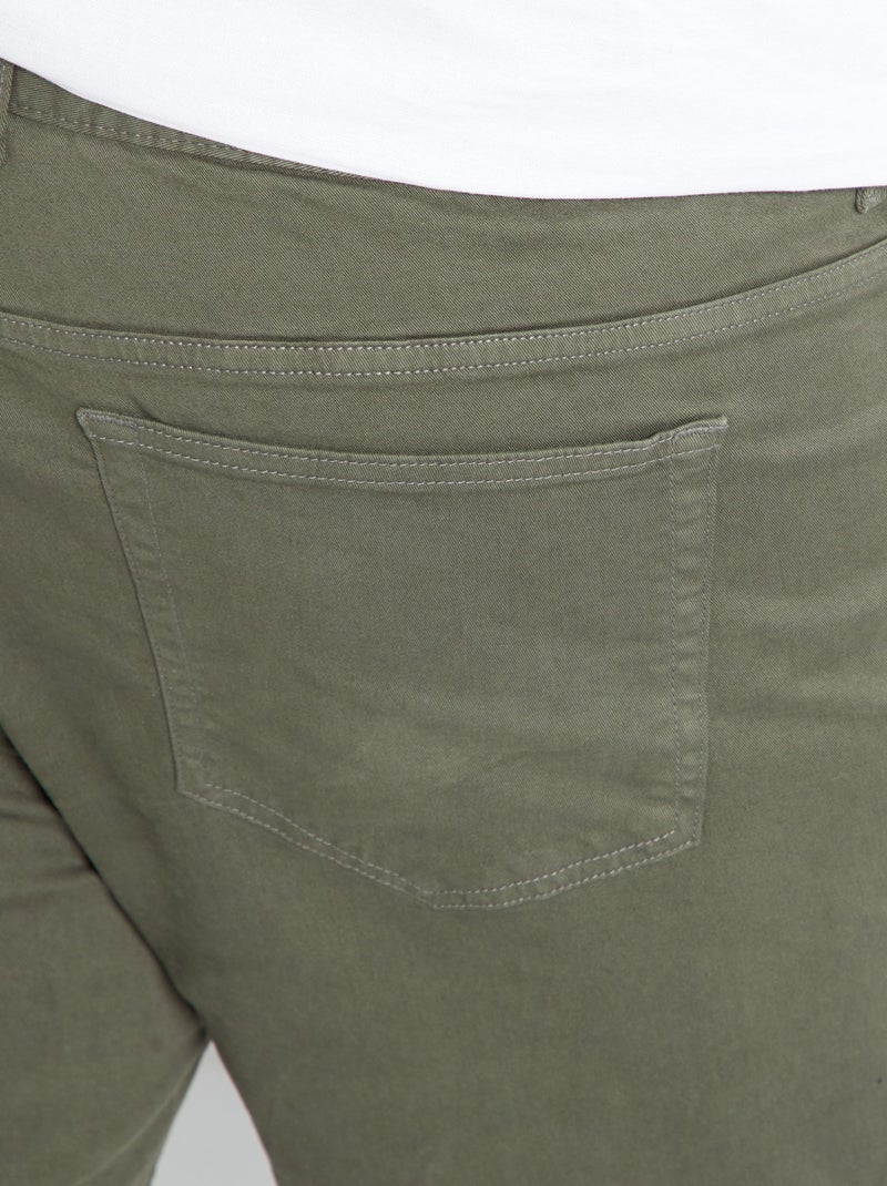 Calças slim L30 CAQUI - Kiabi