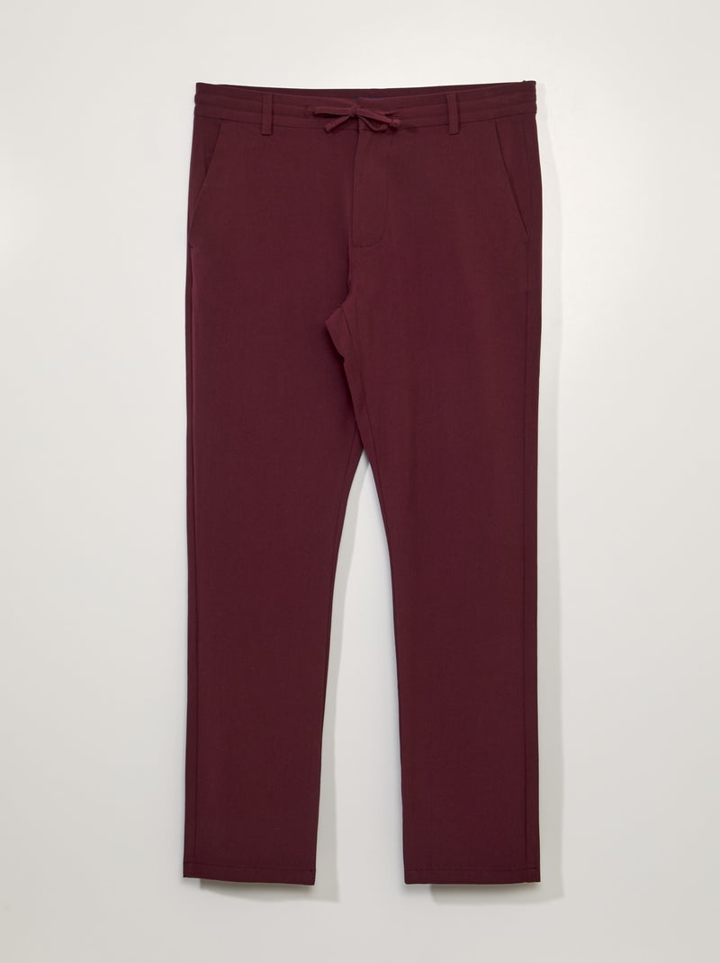 Calças slim leve VERMELHO - Kiabi