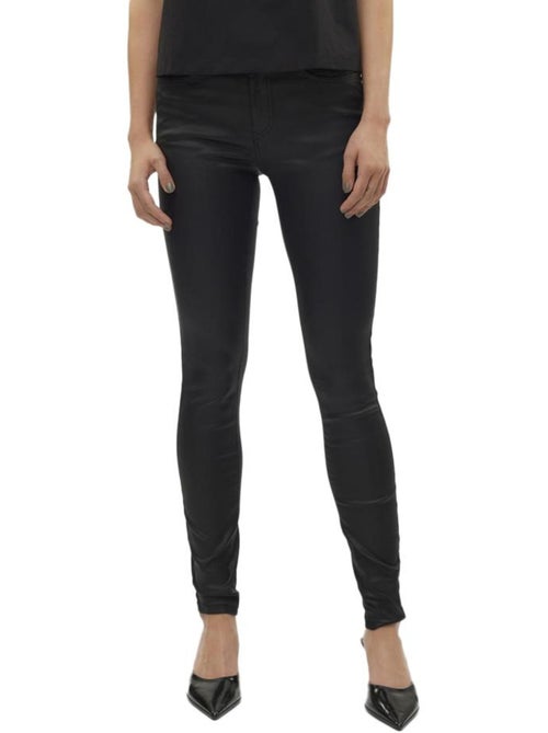 Calças Slim Pretas para Mulher Vero Moda Flash - Kiabi Calças Slim Pretas para Mulher Vero Moda Flash - Kiabi