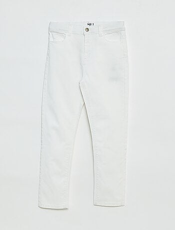 Calças slim/corte justo com 4 bolsos