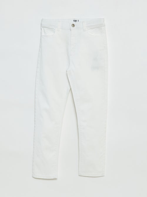 Calças slim/corte justo com 4 bolsos - Kiabi