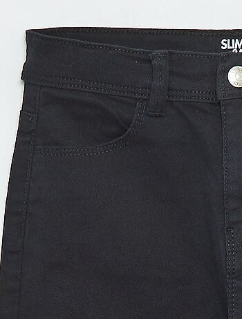 Calças slim/corte justo com 4 bolsos