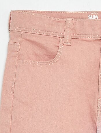 Calças slim/corte justo com 4 bolsos